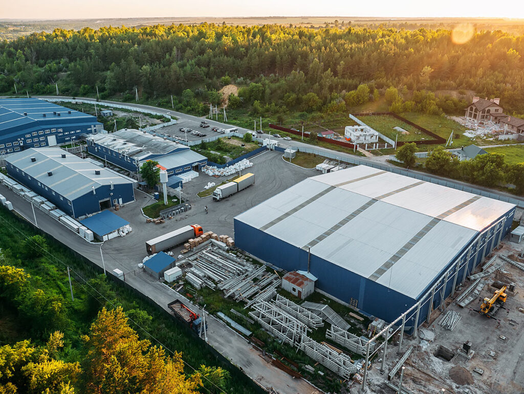 Warehouse Campus arial view