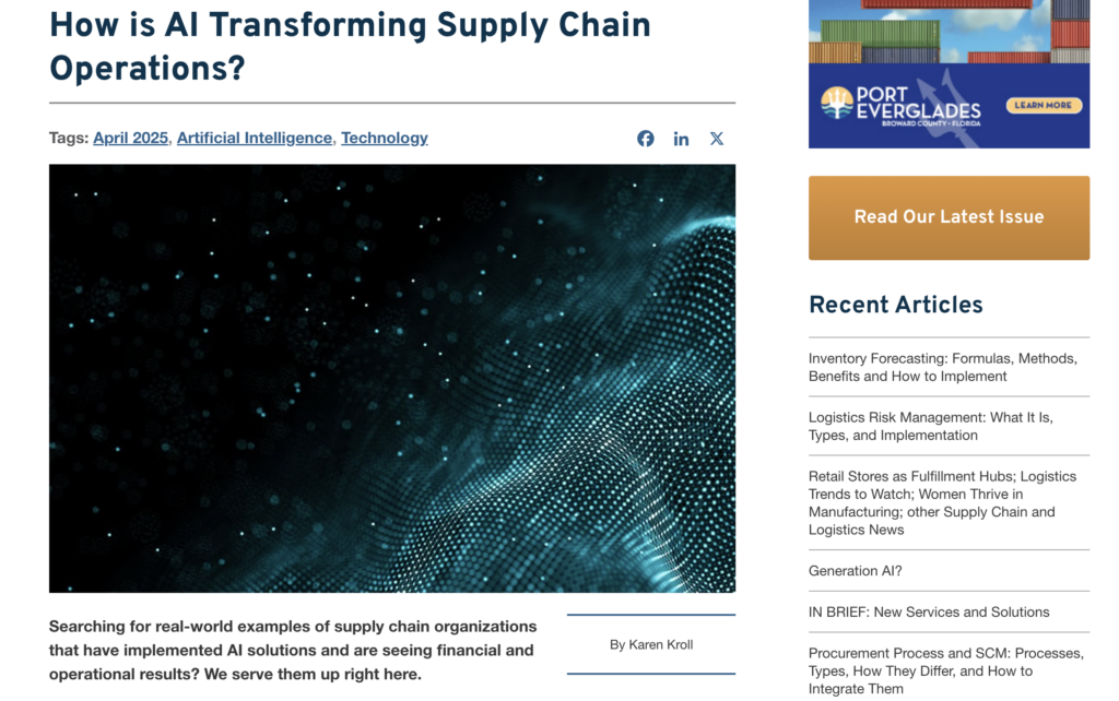 How is AI Transforming Supply Chain Operations? - AutoScheduler.ai