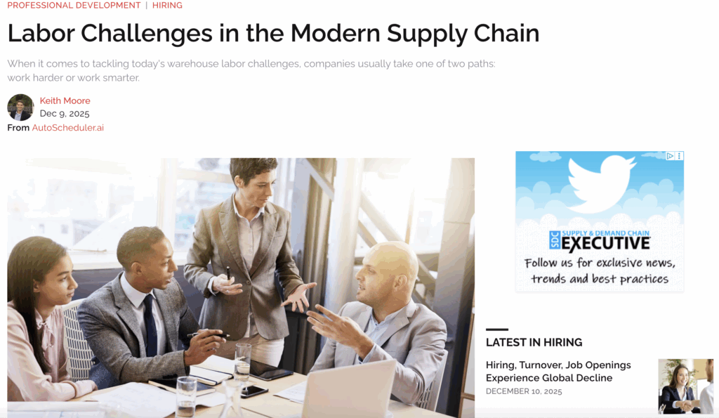 Labor challenges in the modern supply chain