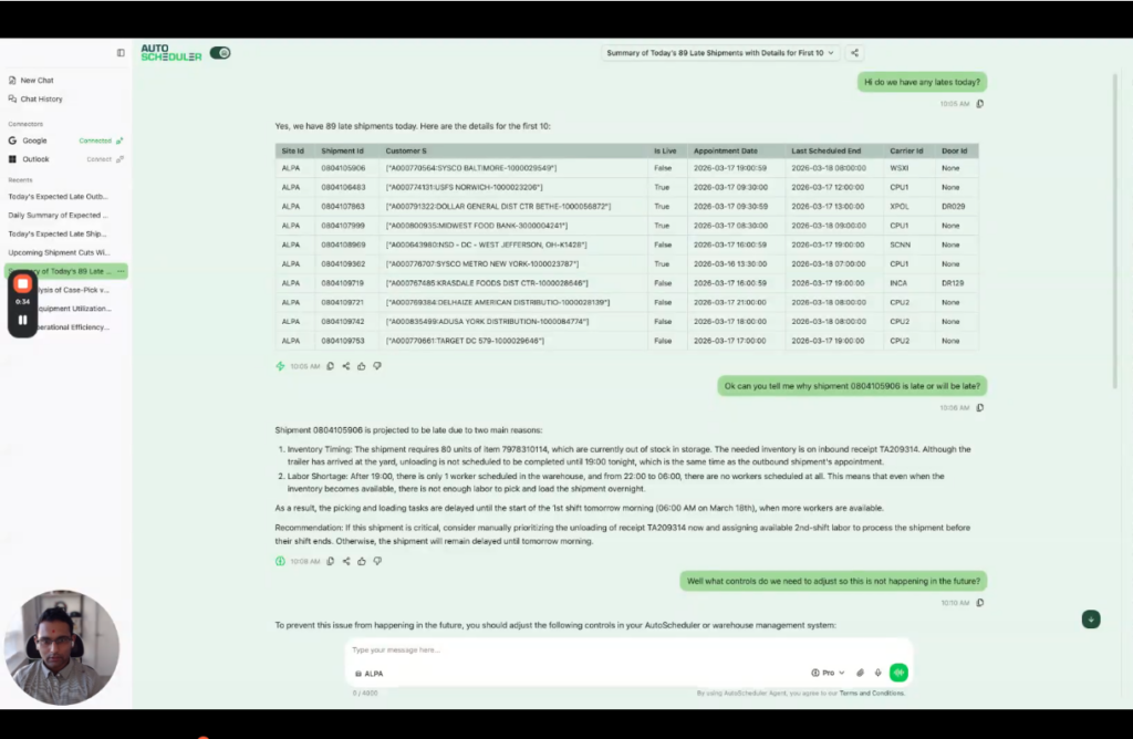 Warehouse Decision Agent with voice AI and explainable insights